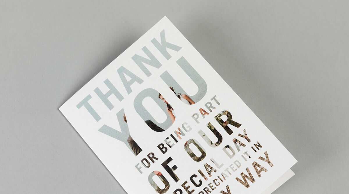 Folded Thank You Cards